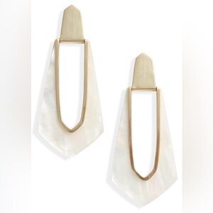 Kendra Scott Kiernan Mother of Pearl Elongated Drop Earrings